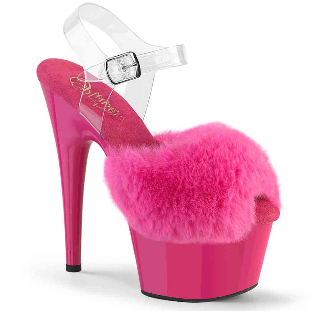 Pleaser - ADORE-708FUR Sandaal met enkelband
